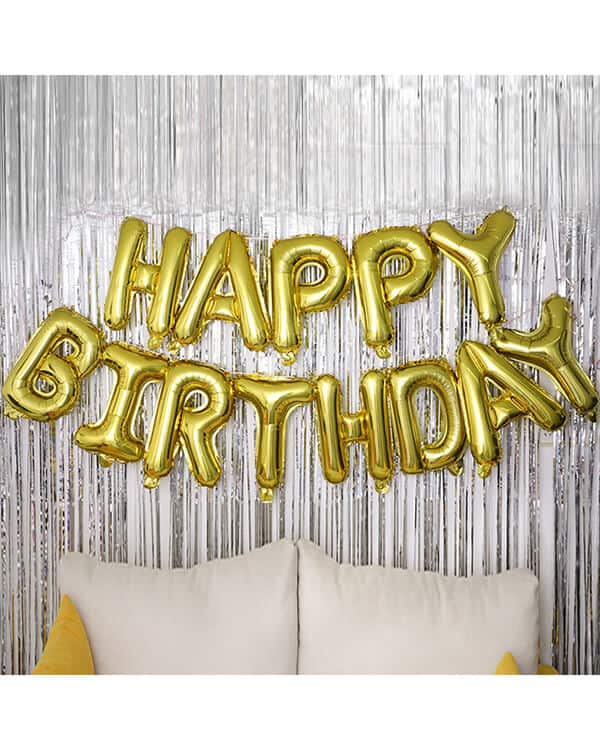 Надпись Happy Birthday Золото 41см — изображение 1