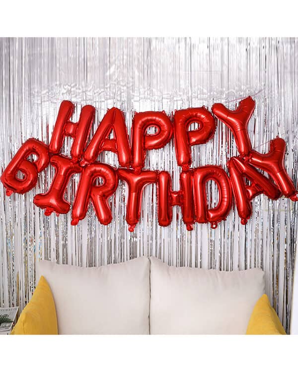 Надпись Happy Birthday Красный 41см — изображение 1