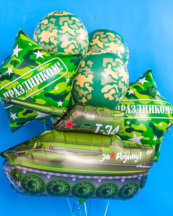 383712_Шар_(12_30_см)_Камуфляж_Темно-зеленый_(032)_пастель_5_ст_25_шт_1 Камуфляж пастель — изображение 2